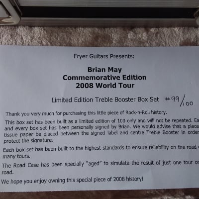 Fryer Brian May Commemorative Edition 2008 World Tour Pedal Set image 2