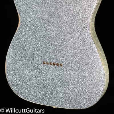 Fender Brad Paisley Road Worn Telecaster, Maple Fingerboard, Silver Sparkle (944) image 2