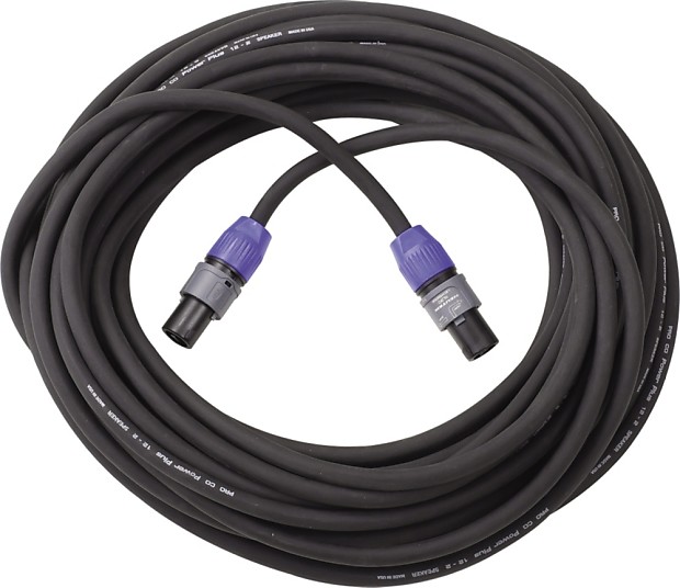 Live Wire S12NN25 Elite 12 Gauge Speakon 2-Pole Speaker Cable - 25' image 1