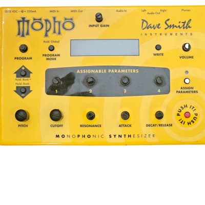 Dave Smith Instruments Mopho Desktop Monophonic Synthesizer 2008 - 2016 - Yellow