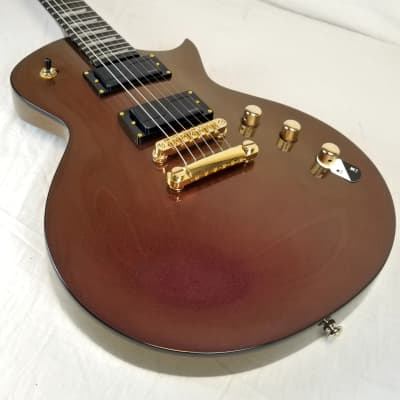ESP LTD EC-1000 Set Neck Electric Guitar - Gold Andromeda, 2022, w/ESP Hard Shell Case image 7