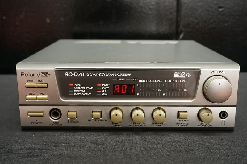 Roland ED SC-D70 Sound Canvas Polyphonic Digital Module MIDI USB - 100V