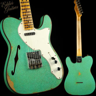 Fender Custom Shop LTD 60's Telecaster Custom Thinline Relic - Aged Seafoam Green Sparkle for sale