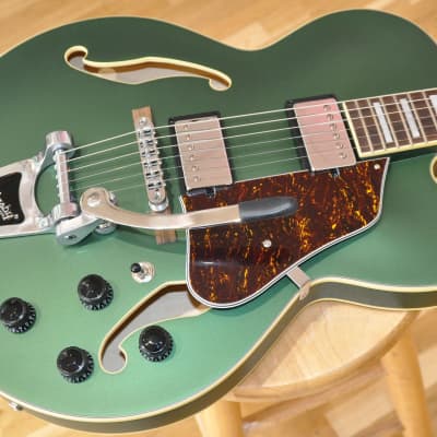 IBANEZ Artcore AFS75T MGF Metallic Green Flat / Hollow Body / AFS75T-MGF image 1