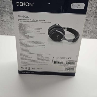 Denon AH-GC20 Wireless Noise Canceling Over-Ear Headphone 2010's - Black & Silver image 2