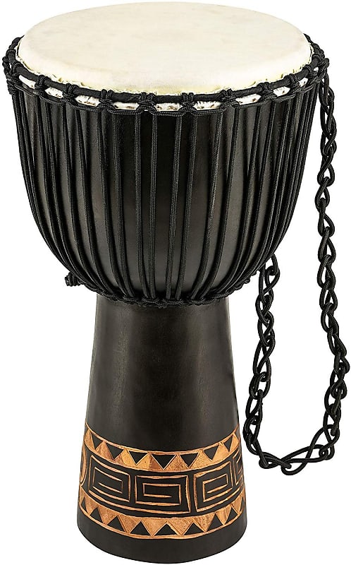 Meinl Percussion Djembe with Mahogany Wood-NOT Made in CHINA-13 Extra Large Size Rope Tuned Goat Skin Head, 2-Year Warranty (HDJ1-XL) image 1