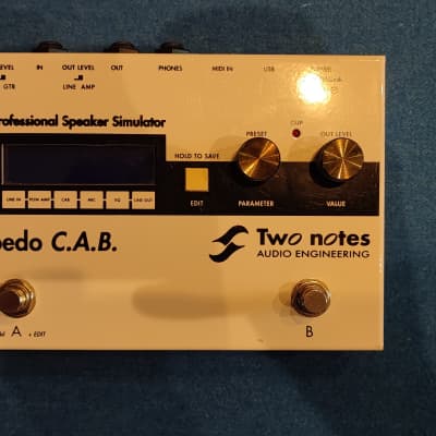 Two Notes Torpedo C.A.B. Speaker Simulator Pedal | Reverb