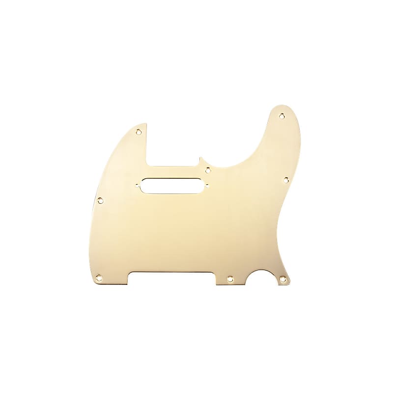 Fender Pickguard Telecaster, 8-Hole Mount, Gold-Plated, 1-Ply image 1