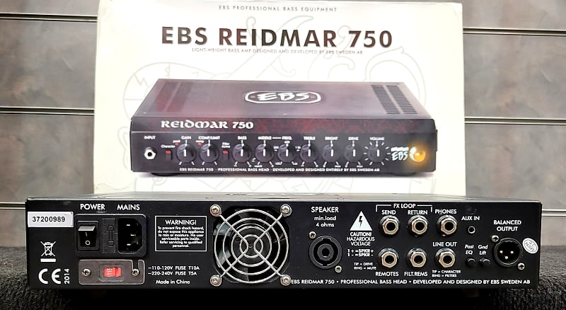 EBS Reidmar 750-Watt Bass Head | Reverb