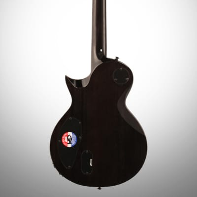 ESP LTD EC-1000 Piezo QM Electric Guitar, See Thru Black image 5