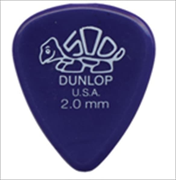 Dunlop Guitar Picks  Delrin 500  12 Pack  2.0mm  Extra Heavy image 1