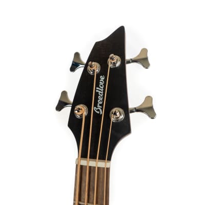 Breedlove Discovery S Concert sitka edgeburst cutaway acoustic electric bass guitar image 6