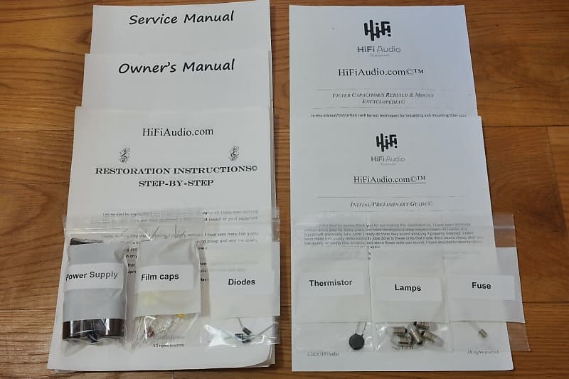 Sherwood S7700 restoration kit filter capacitor repair rebuild fix  			