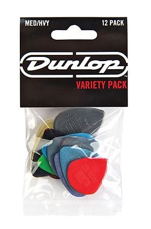 Dunlop PVP102 Pick Medium Heavy Variety Pack of 12 image 1
