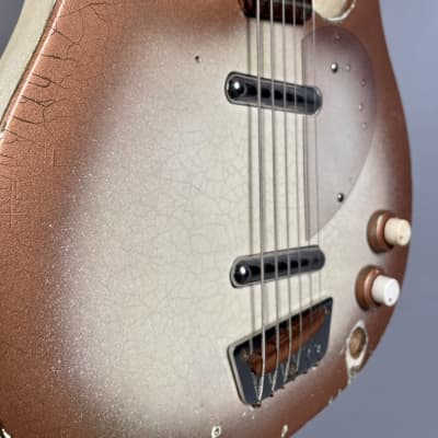 Danelectro Model 4623 Longhorn 6-String Bass Baritone Guitar 1959 Copper Burst image 5