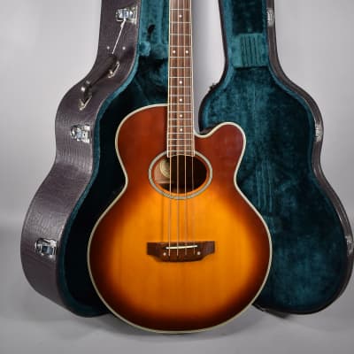 Washburn AB-32 Sunburst Finish Acoustic Electric Bass Guitar w/OHSC for sale