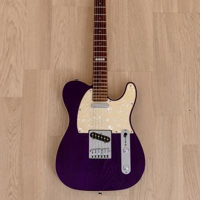 1990s ESP Vintage Plus T-Style Electric Guitar Trans Purple w/ USA Seymour Duncan Pickups, Japan image 2