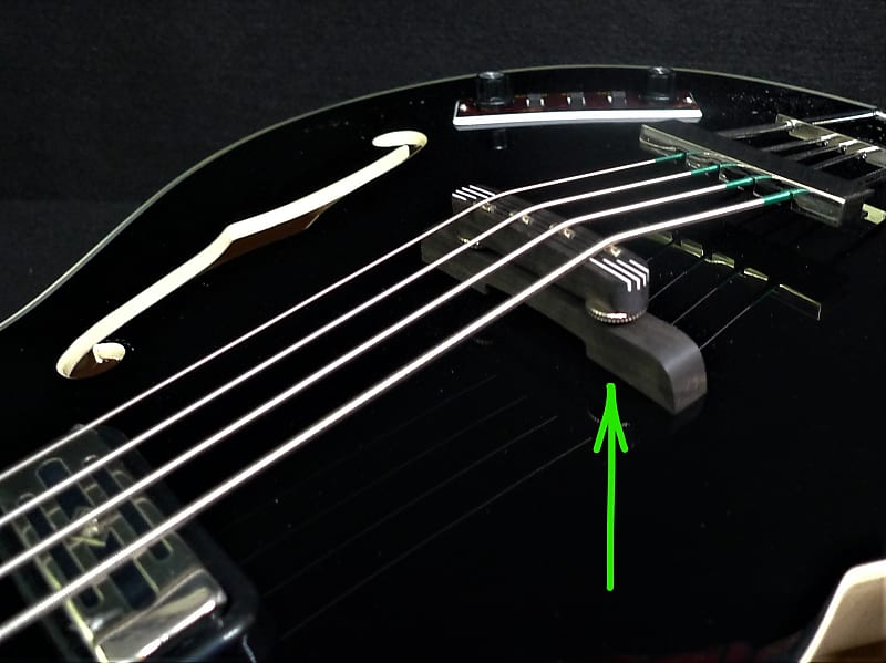 Genuine HOFNER President 4 string Bass Guitar Bridge Extra Reverb