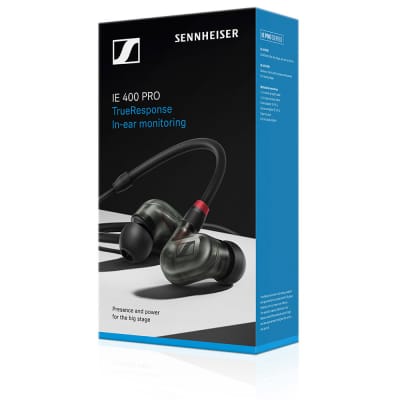 Sennheiser IE400 Pro Dynamic In-Ear Monitoring Headphones, Smoky Black image 5