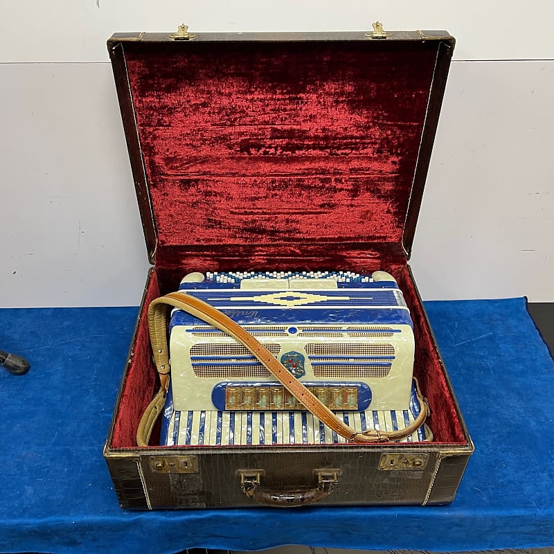 Vintage Marotta United Keyboard Accordion with Case Made in Reverb