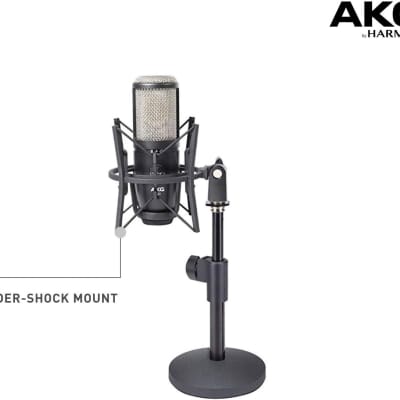 AKG Pro Audio P420 Dual Capsule Condenser Microphone, Black (Renewed) image 4