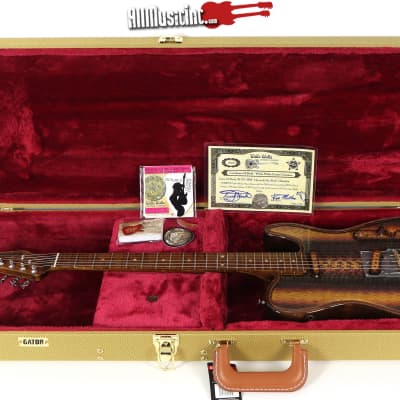 Walla Walla USA Maverick Skin Real Cobra Skin Tele Electric Guitar w/Case image 2