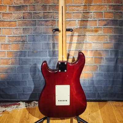 Johnson S-Style Electric Guitar Red New Strings Set Up image 2