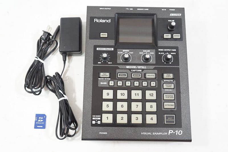 ローランド Roland P-10 | Visual Sampler Roland P-10 Visual Sampler Audio Video Movie Sample Pad VJ