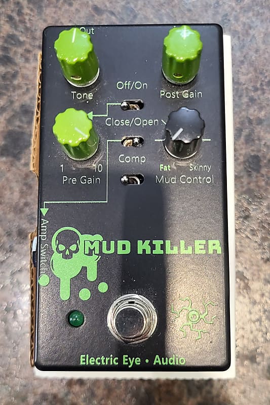Electric Eye Audio Mud Killer Pedal with box Reverb