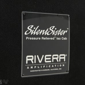 Rivera Silent Sister 75-watt 1x12" Isolation Cabinet - Black image 10