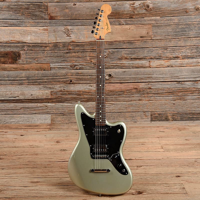 Fender Blacktop Jaguar HH silver-