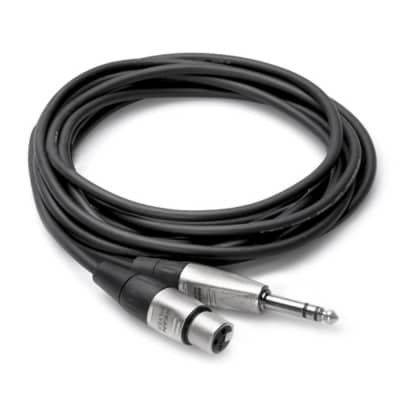 Hosa HXS-005 Balanced Audio Cable with Rean Connectors (XLR Female - 1/4 Inch TRS, 5 Foot)