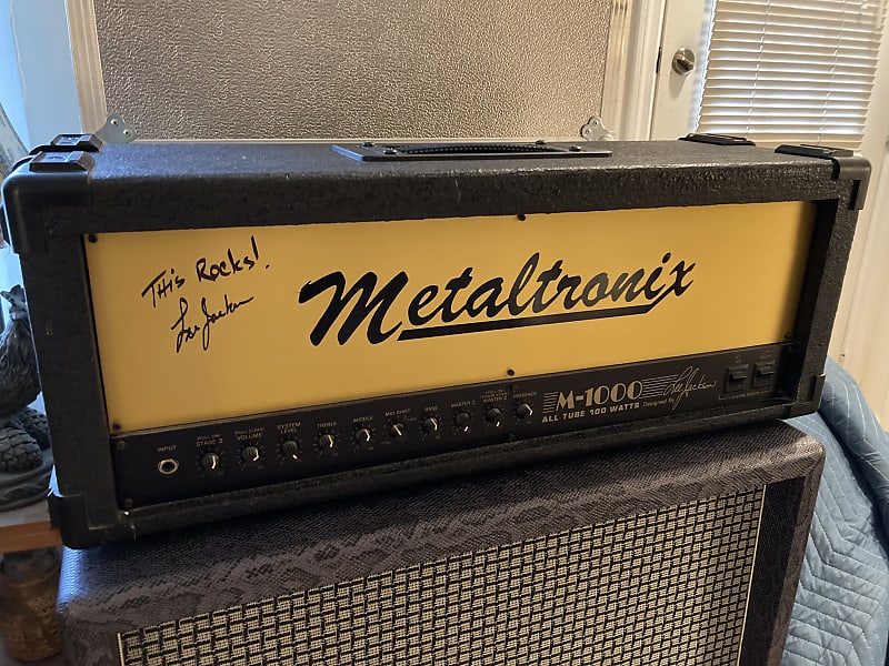 Metaltronix M1000 Amp Head Signed by Lee Jackson Reverb