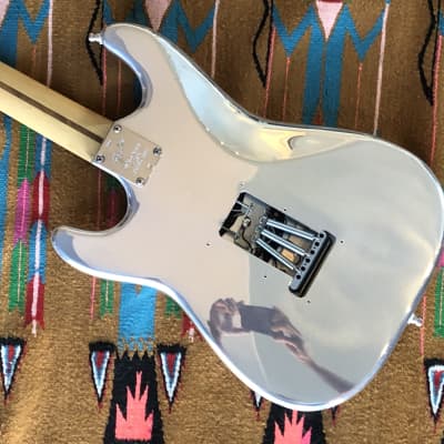 Fender 40th Ann Aluminum Body American Standard Stratocaster with Hollow Aluminum Body, Rosewood Fretboard 1994 Polished Aluminum Finish image 5