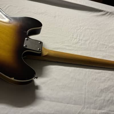 Ventura Hollowbody Electric Guitar Modified MIJ Japan 1970s - Tobacco Sunburst image 14