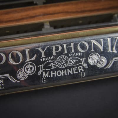 Hohner Polyphonia No.8 Triple Chord Harmonica 1930s Very Rare! image 4