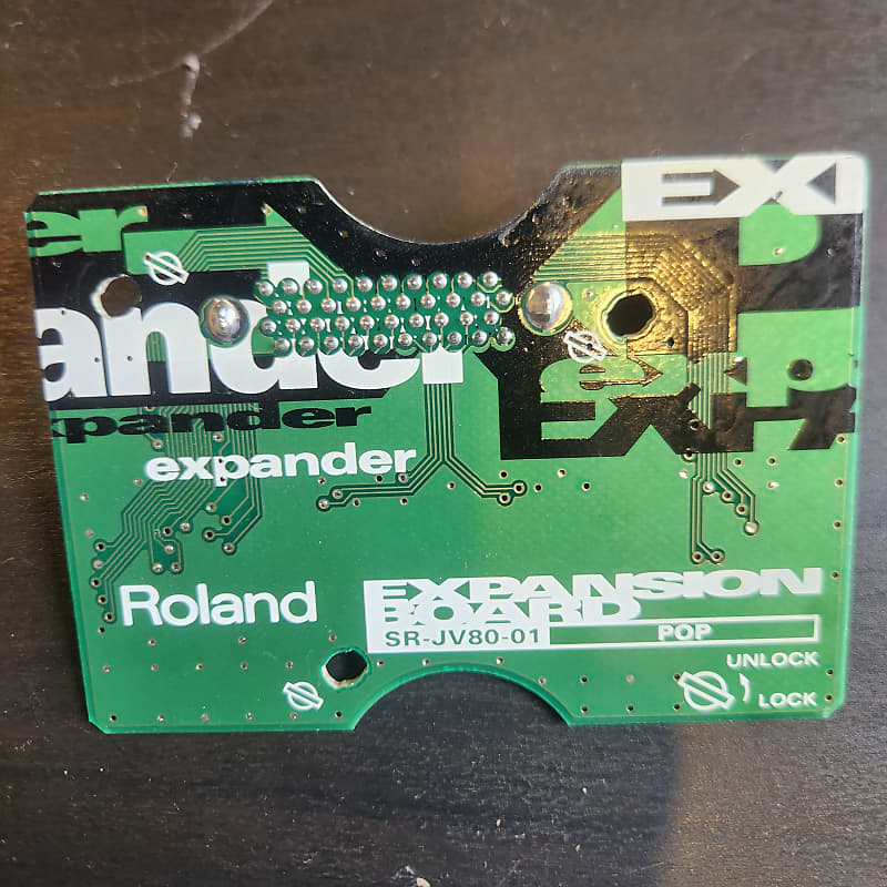 Roland SR-JV80-01 Pop Expansion Board 1990s - Green image 1