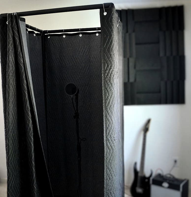 Soundkitz Deluxe Portable Vocal Isolation Recording Booth Reverb