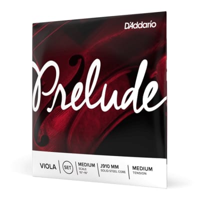 D'Addario J910 MM Prelude Viola String Set, Medium Scale, Medium Tension image 2