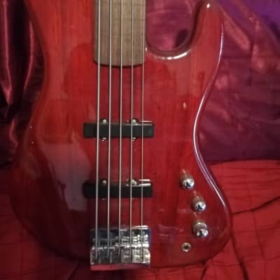 Framus Soulman 2001 ( Rare Warwick Made in Germany) Transparent red image 3
