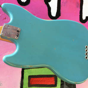 Fender JMJ Road Worn Mustang Bass - Daphne Blue image 2