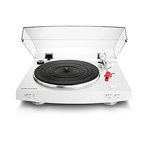 Audio-Technica AT-LP3WH Fully Automatic Belt-Drive Stereo Turntable, White image 1