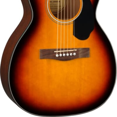 Fender CP-60S Parlor Acoustic Guitar. Walnut FB, Sunburst image 4