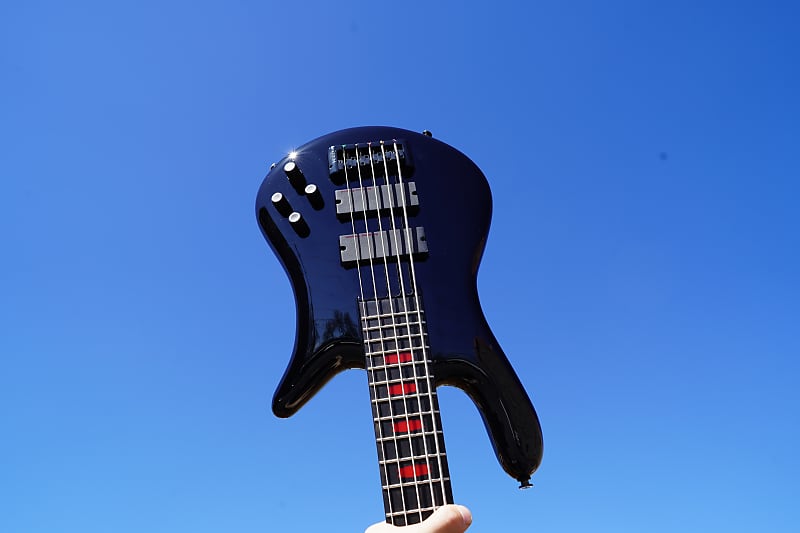 Spector Euro5 LX Alex Webster Solid Black 5-String Electric Bass Guitar (2024) image 1