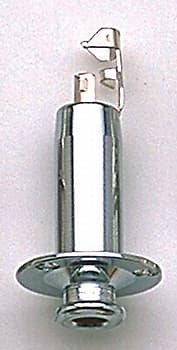 Allparts Stereo Endpin Jack, Chrome image 1
