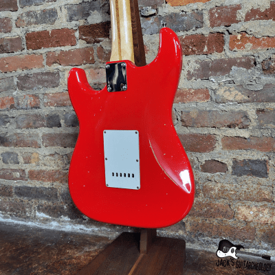 Squier / Fender MIM Stratocaster Partscaster (1997, Fiesta Red Relic) image 14