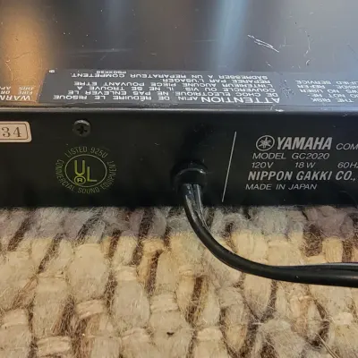 Yamaha GC2020 2 Channel Compression Limiter Rack Mount Nippon Gakki Tested Working image 8