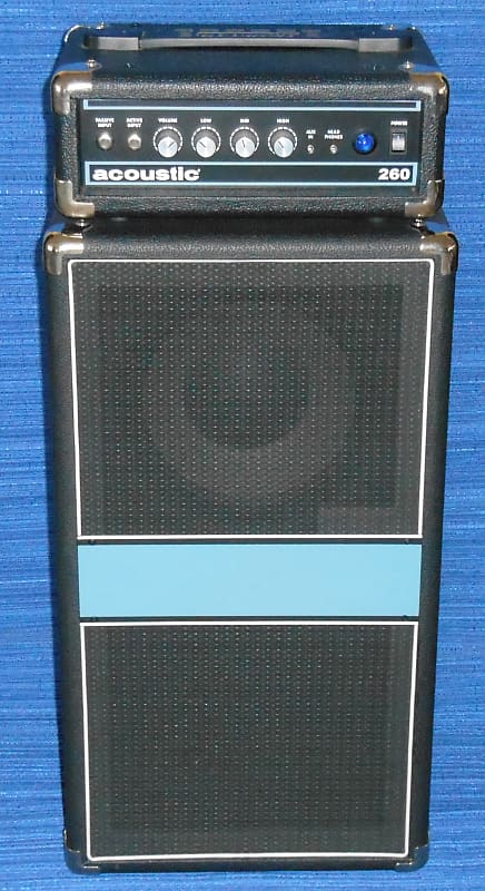 Rare Acoustic 260 Mini Bass Stack, 100 Watts, Excellent Condition, Pick Up Only Mid 2000's image 1