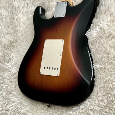 2004 Fender Highway One Stratocaster Sunburst Electric Guitar image 12