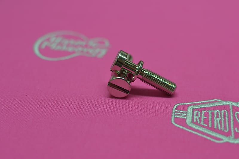 Retrospec Steel Tailpiece Studs | Historic Length | NOS Nickel